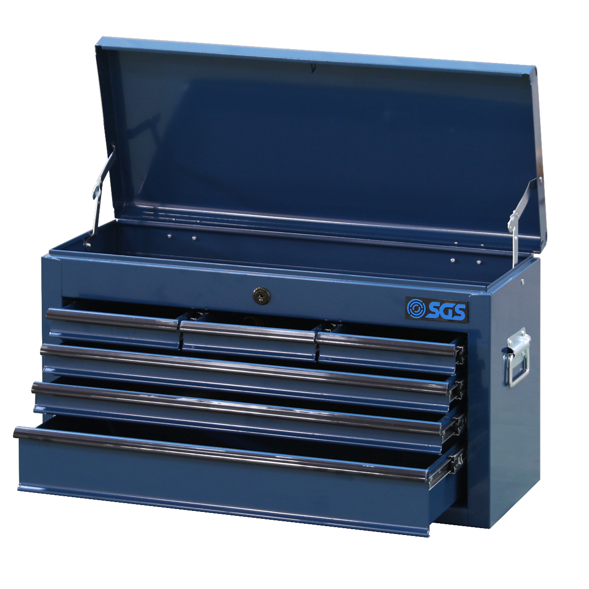SGS Mechanics 8 Drawer Tool Box Chest & Roller Cabinet | Blue
